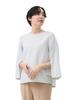 B:MING LIFE STORE by BEAMS Women's L/S Shirt/Blouse, Stretch Pullover (S-O), Light Grey, Size S