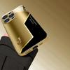Золотое покрытие Высококачественный чехол для телефона Электроокрашенное стекло ТПУ Чехол для телефона для iPhone 17 16 15 14 13 12 11pm Pro Plus Ударопрочный