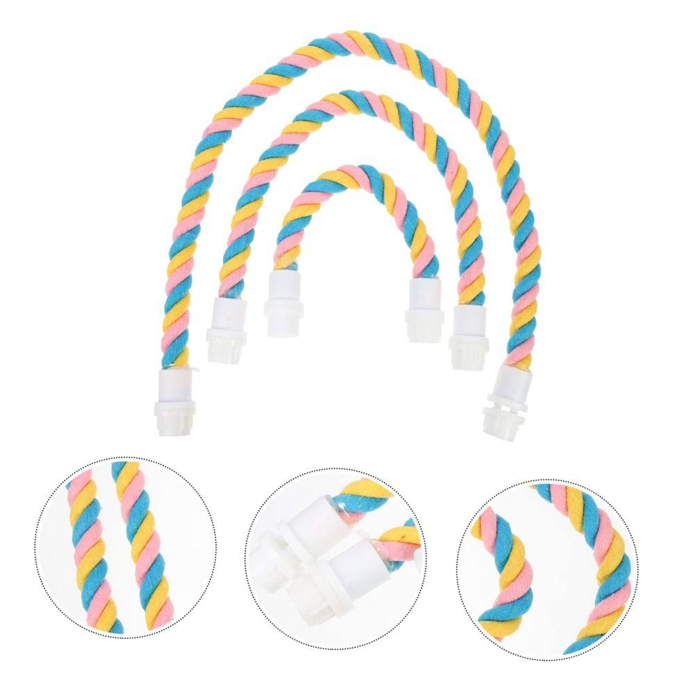 Cockatiel Cage Toy Climbing Rope Bird Toy Parrot Hanging Pet Supplies Rotating Swing