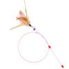 Bite resistance with Bell Pet Entertain Toy Cat Teaser Stick Kitten Teaser Wand Cat Feather Wand