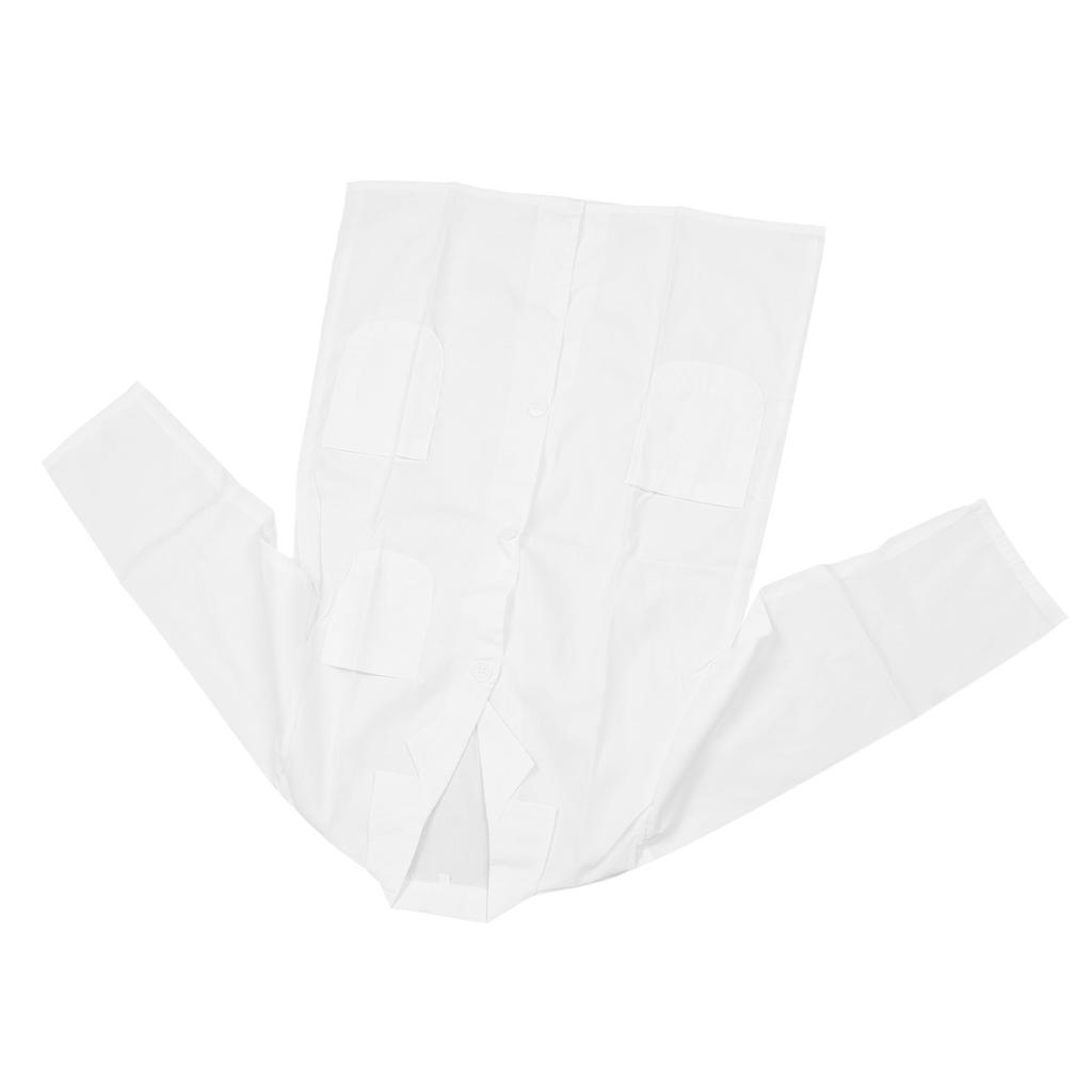 Kid School Button Up Laboratory Coat Boys Girls Cosplay Doctor Laboratory Coat with Pocket Costume