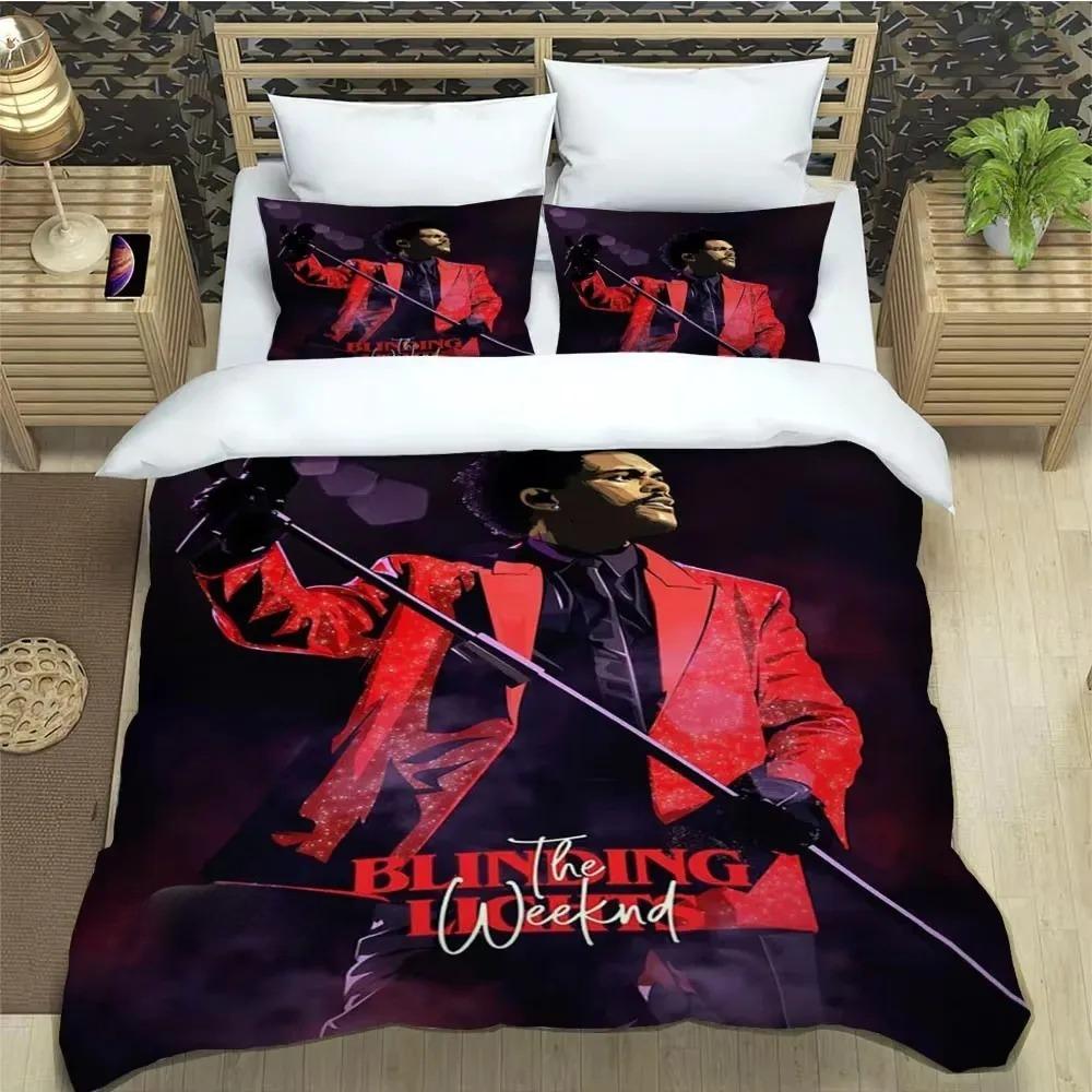 XO-The Weeknd Duvet Cover Pillowcase Bedding Set Adult Boy Girl Bedroom Decoration Children Single Double Large Size