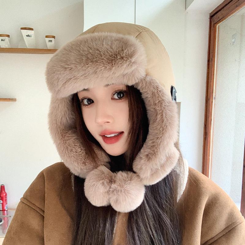 Детская зимняя ветрозащитная и теплая шапка Lei Feng для езды на велосипеде, защита ушей, утепленная и морозостойкая шапка для северо-востока Баотоу