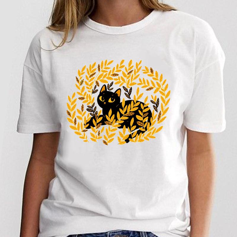 Футболка Лето Paw Love Heart Собака Кошка Домашнее животное Женская модная футболка с принтом с коротким рукавом Женская женская одежда Повседневная футболка с рисунком