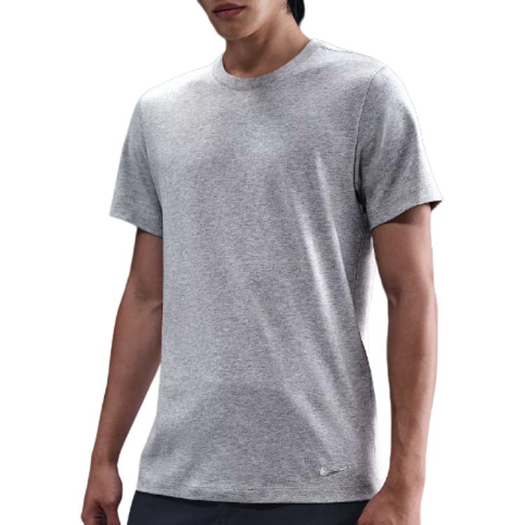 Nike Clothing T Shirts Men's Dark Gray Crew Neck HQ3717-063