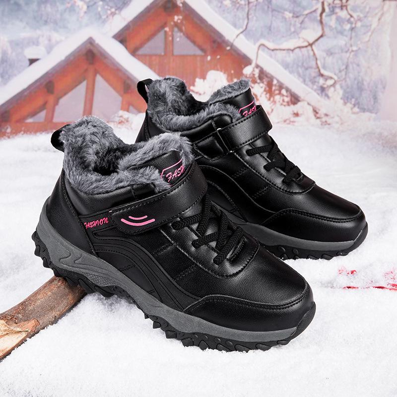 Пара обуви для пожилых людей, обувь для мам, зимние бархатные теплые нескользящие мягкие подошвы, зимние сапоги для пап среднего и пожилого возраста