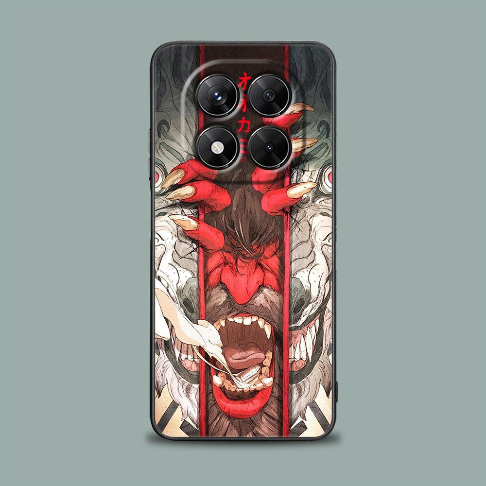 Чехол для телефона для Xiaomi Redmi 15C 14C 12C 13C 4G Redmi Note 15 14 13 12 11 10 Pro Plus 12S Мягкий чехол Японское искусство Самурай Ниндзя
