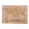 Wooden Wedding Guest Book Album Message Notebook for Wedding Engagement DecorationType 3