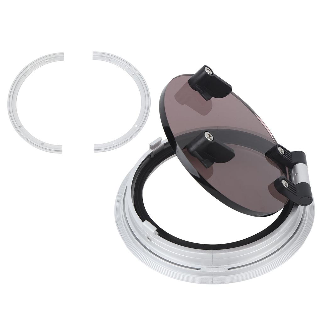 Yacht Porthole 9 Inches Round Marine Grade Aluminum Porthole Inward Opening Boat Transparent Window