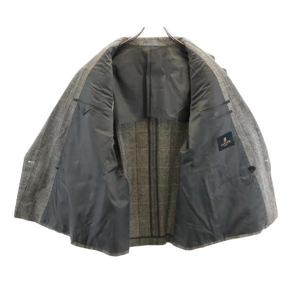 Lanvin Шерстяной пиджак в клетку серый Мужской Б/У