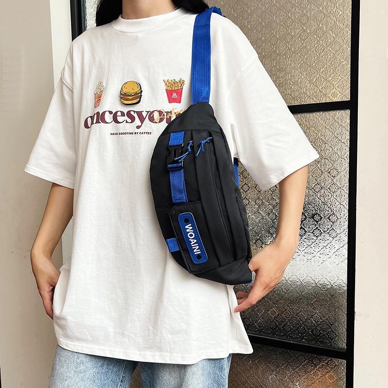 Повседневная и красивая нагрудная сумка, мужская ретро-личность, уличный трендовый стиль, женская сумка-мессенджер, спортивная поясная сумка.