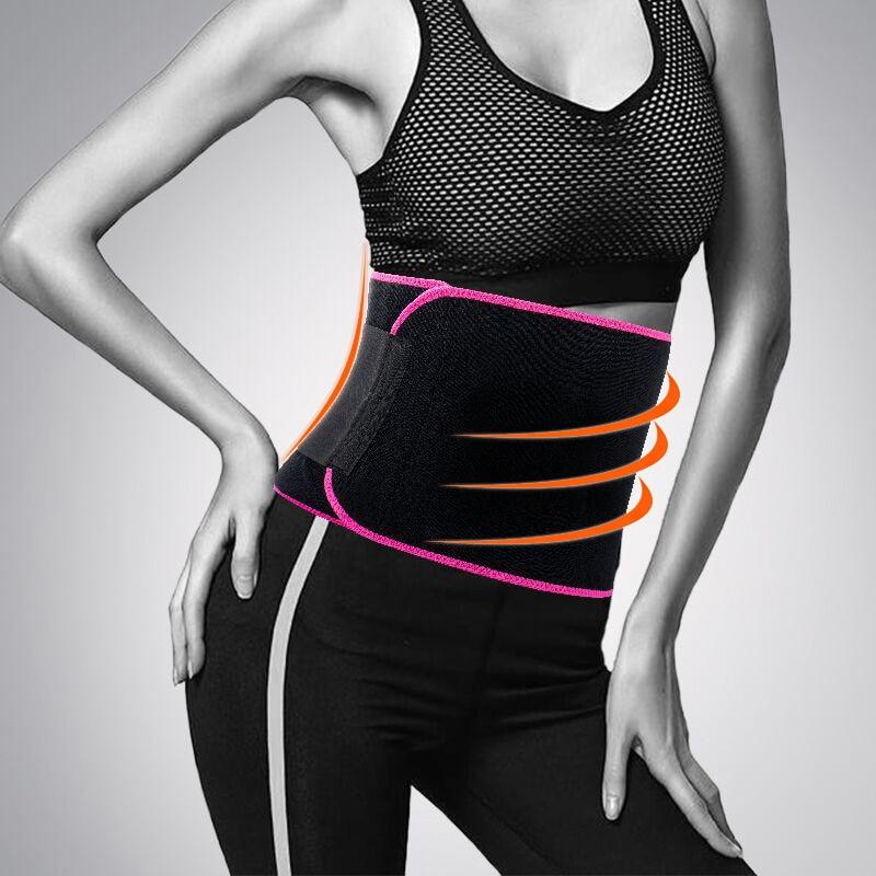 Waist Trimmer Belt Weight Loss Sweat Band Wrap Fat Tummy Stomach Sauna Sweat Belt Sport Safe Accessories Black Pink Yellow