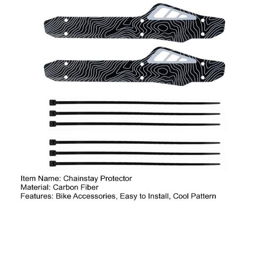 2 шт., защита перьев велосипеда из углеродного волокна, горная дорога, MTB, велосипедная нижняя трубка, цепь, защита рамы, накладка на велосипедную цепь, защитная наклейка