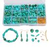 1 компл./пакет имитация бирюзы DIY браслет ожерелье серьги аксессуары материалы набор инструментов