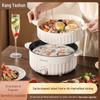 Compact Multi-Function Electric Cooking Pot: Electric Frying Pan, Hot Pot, Mini Noodle Cooker, and Rice Cooker. Perfect for Dorms and Homes.