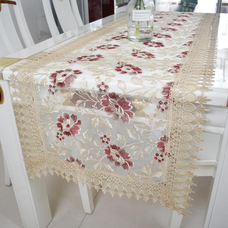 Скатерть из стеклянной пряжи, Европейская вышитая скатерть, стол Juppe, чехол для обеденного стола, кружево одуванчика, тумба для телевизора, пылезащитный чехол для обуви