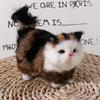 Kids Toy Fake Cat Soft Kitten Doll Baby Toy Cat Model Plush Cat Toys Stuffed Kitten Simulation Cat