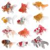 Simulation Ornamental Fish With Base Model Mini Goldfish Koi Set Marine Animal Static Ornament Toy