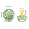 0-3 Year Old Imitation Breast Milk Macaron Color Printed Natural Latex Pacifier Small Flower Shape Dust Lid Gift For Babies