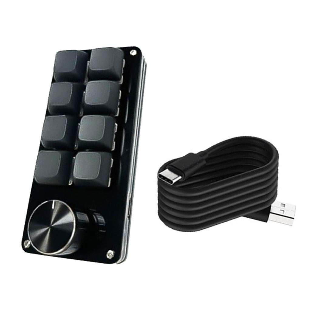 Customizable Macro Keypad with Single Knob 3Key/4Key/6Key/8Key Mechanical Gaming Keyboards Programmable Keypad