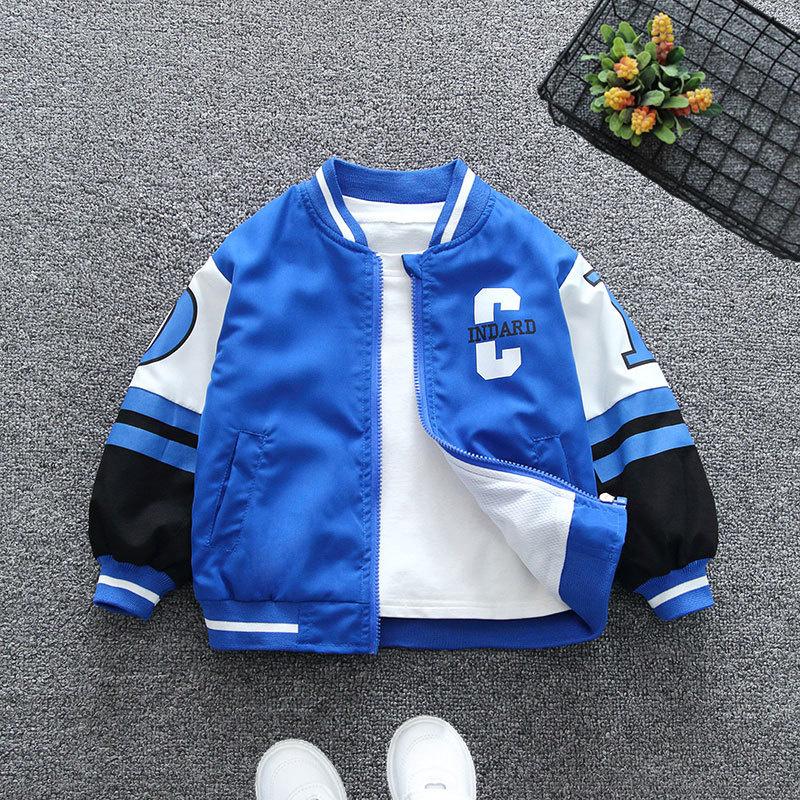 Весенне-осенняя детская куртка, красивое детское пальто, трендовая верхняя одежда с буквенными принтами, детская повседневная одежда