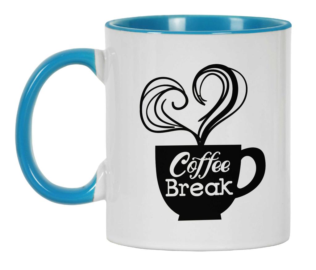Inkdotpot Кофейная пауза 11 унций керамические кофейные кружки отлично подходят для коллег, начальников, подарков на кофе