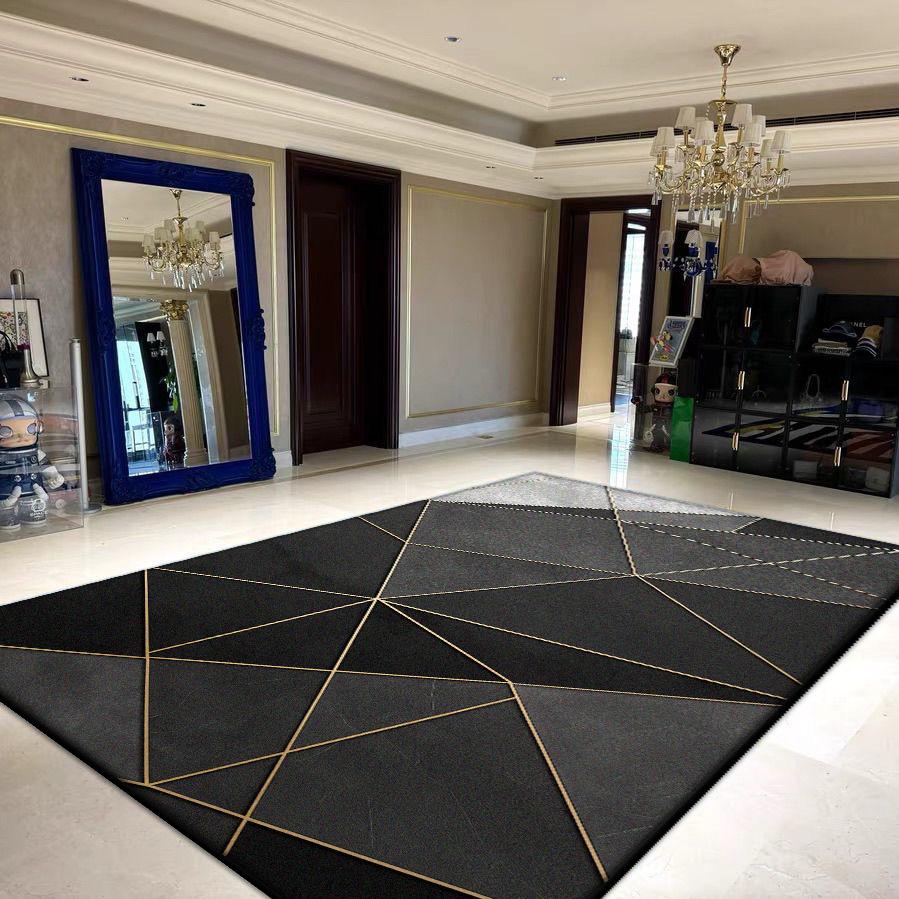 Геометрические ковры большой площади для гостиной, украшение, бытовые складные моющиеся ковры для спальни 200x300, мягкий напольный коврик для лаунжа