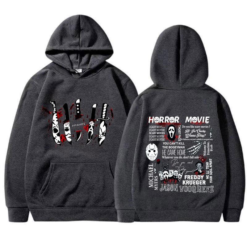 Friends Knife Horror Movie Halloween Hoodies Causal Unisex Hoodies