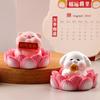 1Pc Home Decoration Desk Accessories Figurines Miniatures Cute Cartoon Simulation Lotus Small Animal Micro Landscape Ornaments