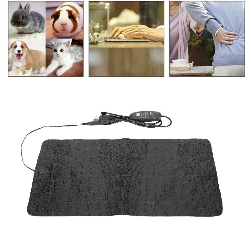 Обогрев Домашний питомец Электрическая Собака Кошка Кровать Грелка 3 Режима Водонепроницаемый Ковер Одеяло USB Кровать