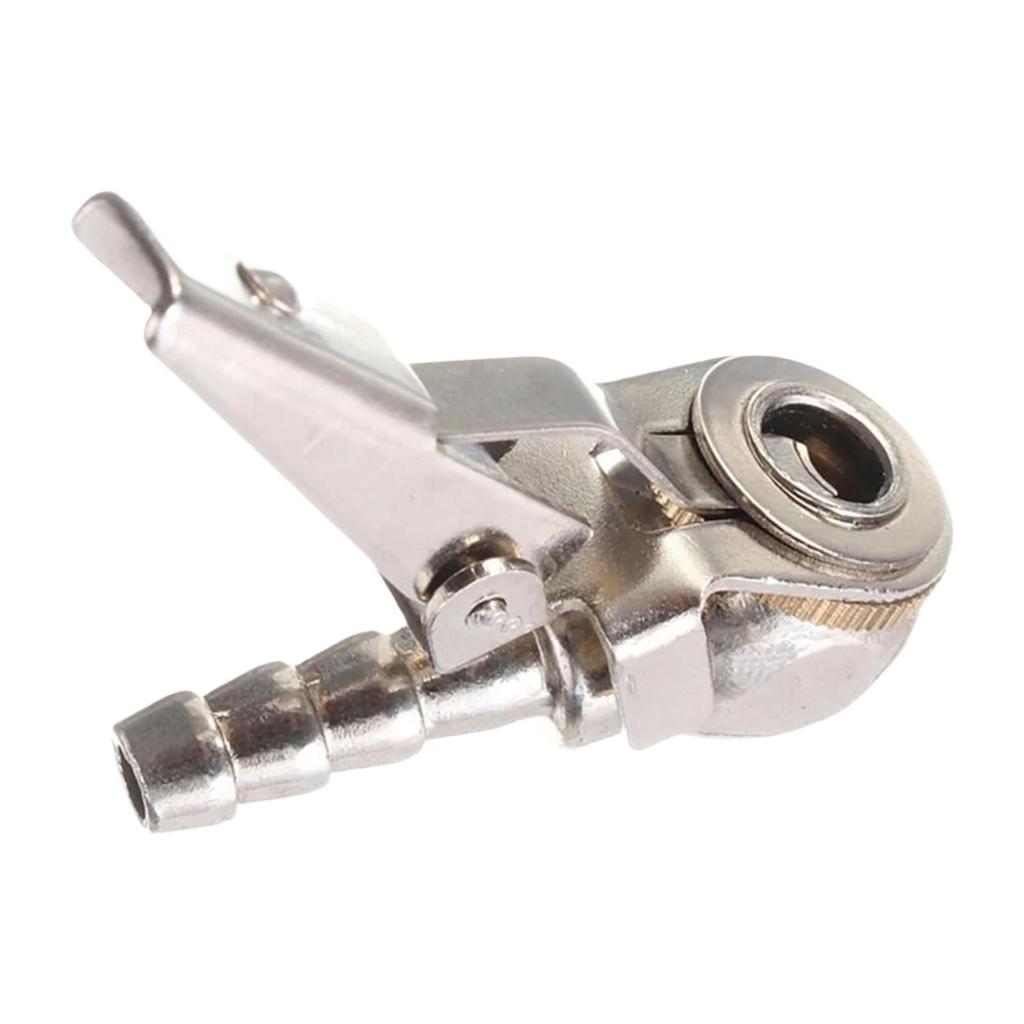 Air Chuck with Clip for Tire Inflator Zinc Alloy Professional Quick Inflate Valve Adapter for Bicycle Auto Motorcycle Truck