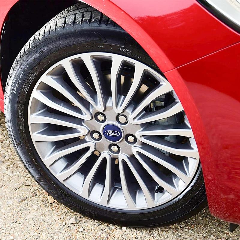 DEFY5 4pcs 56MM Car Wheel Center Hub Cap Badge Emblem Decal Wheel Sticker For Ford Focus Mondeo Ecosport Ranger Fiesta Kuga Mustang