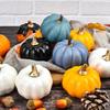 Halloween Foam Pumpkins Artificial Pumpkin Decorations Foam Pumpkins for Fall Wedding Halloween Decor Set of 12 for Thanksgiving