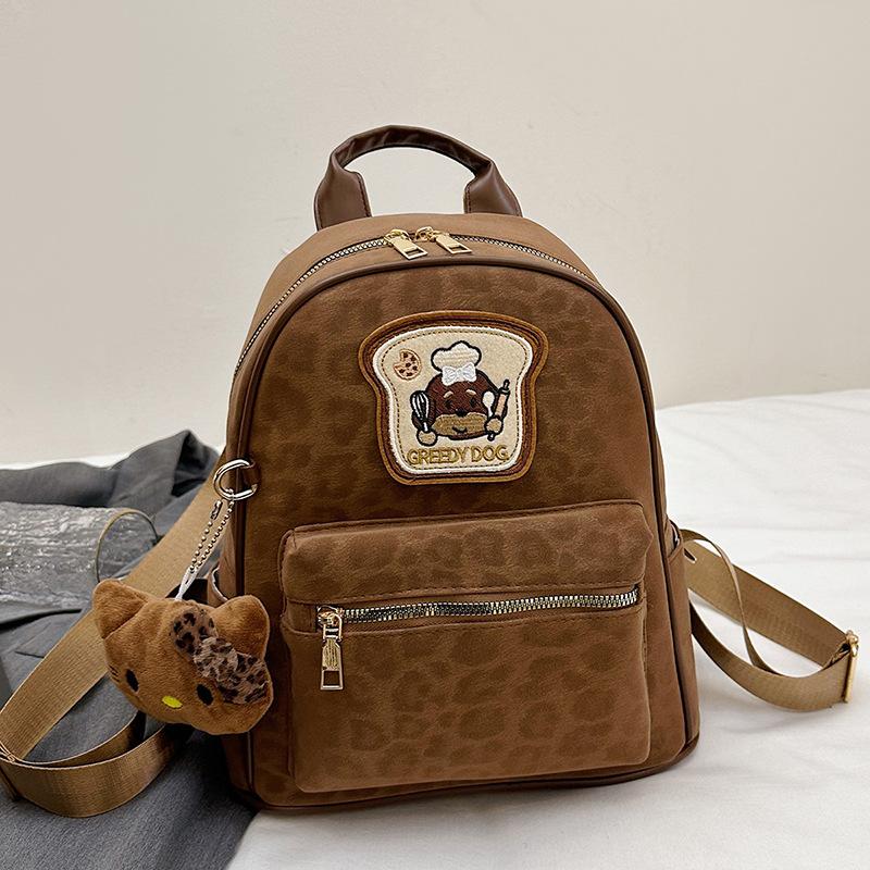 Schoolbag cute cute girl large capacity backpack Korean college style fashion commuting versatile backpack student schoolbag