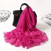 New Fashion Spring/Summer Women Solid Headband Beach Silk Scarf Shawls Female Long Wraps Panama Beach Sunscreen Hijab