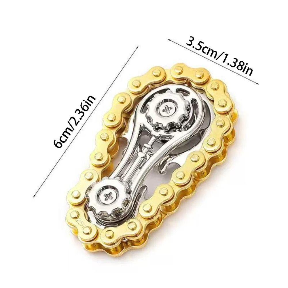 Creative Flywheel Fidget Spinner Spinning Top Wheel Gear Chain Gyroscope Adult Kid