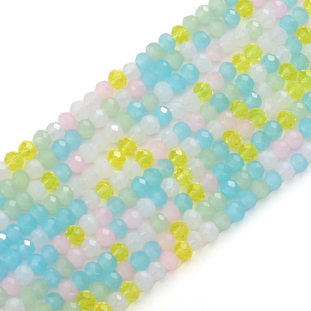 120 шт. стеклянные бусины поверхностные плоские интервальные хрустальные бусины для самостоятельного изготовления браслетов, ожерелий, ювелирных изделий, украшений