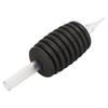 20pcs Disposable Tattoo Tube Grip Black 5RT Lightweight Prevent Slipping Silicone Tattoo Tube Grip 30mm