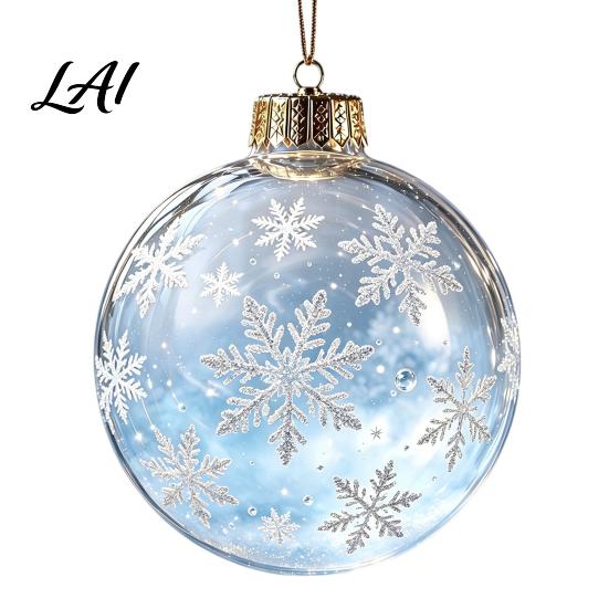 Festive Party Decorations Glowing Christmas Story Ornament Light‑Up Mini Holiday Scene Hanging Ball with Warm Tree Ornaments LED Light Clear