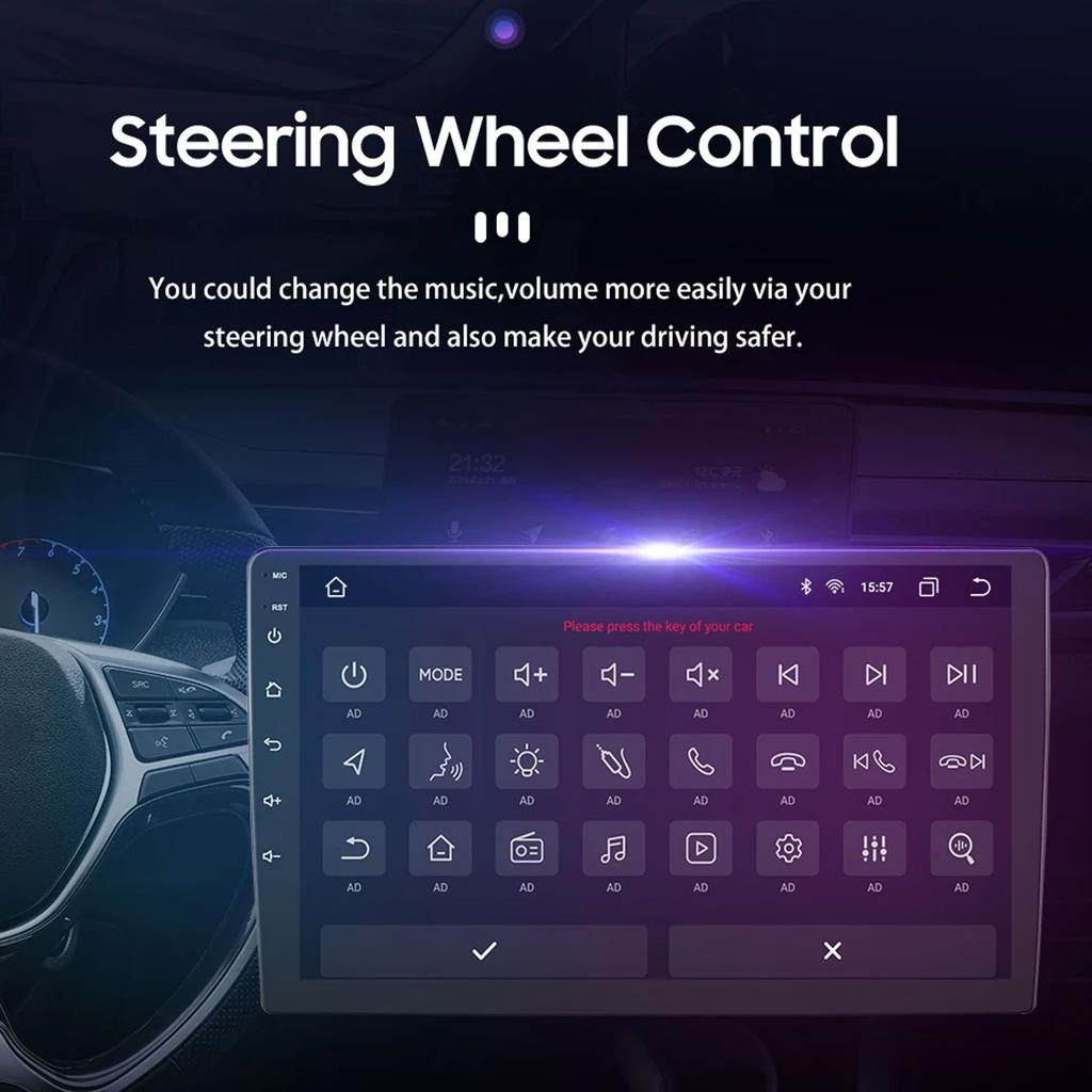Hizpo Интеллектуальное 7862 Авторадио Android 14 Carplay Автомагнитола Радио для Honda Civic 2016 2017 2018 Мультимедийный плеер Навигация GPS 2Din 4G Аудио