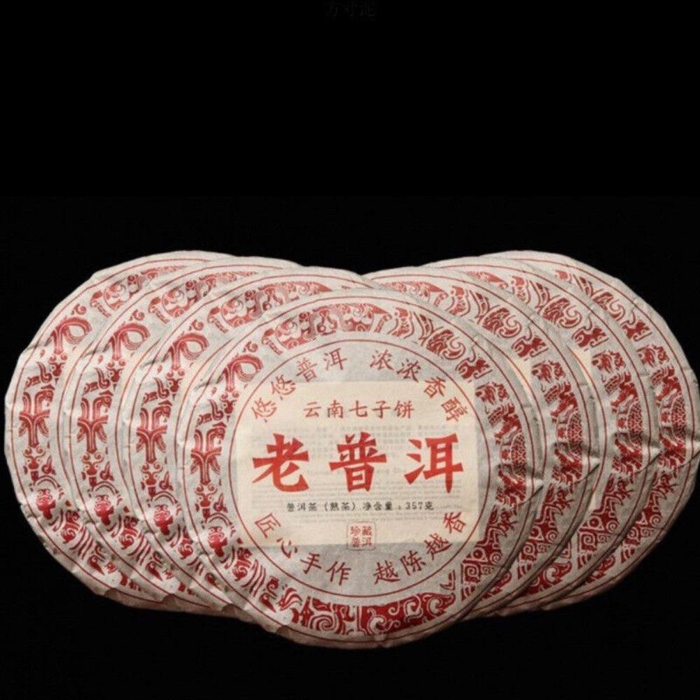 Чай Юньнань Пуэр Чай Шу Пуэр Древнее Дерево Старый Пуэр Лепешка Чай 357г