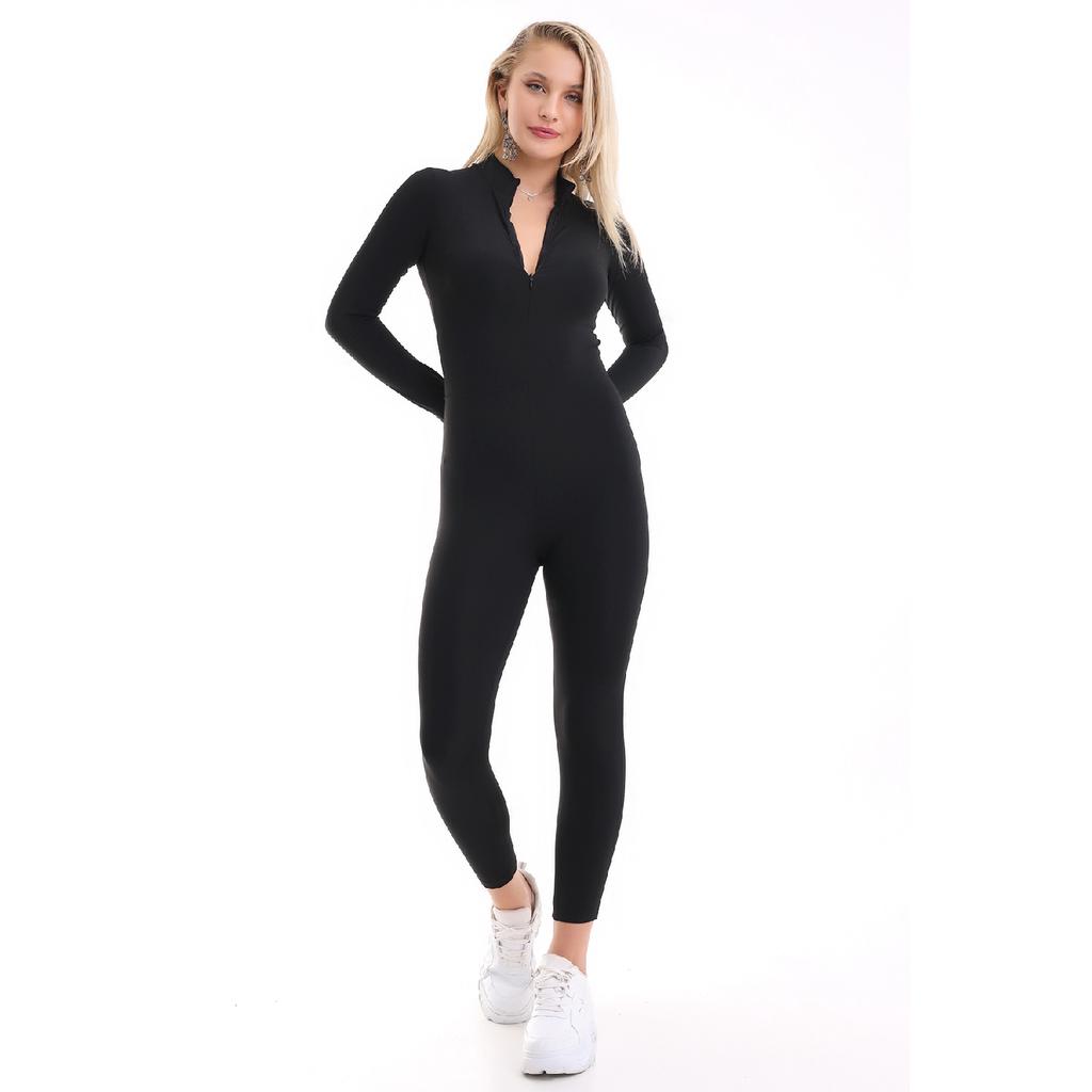 Women's Swimsuit With Front Zipper Detail