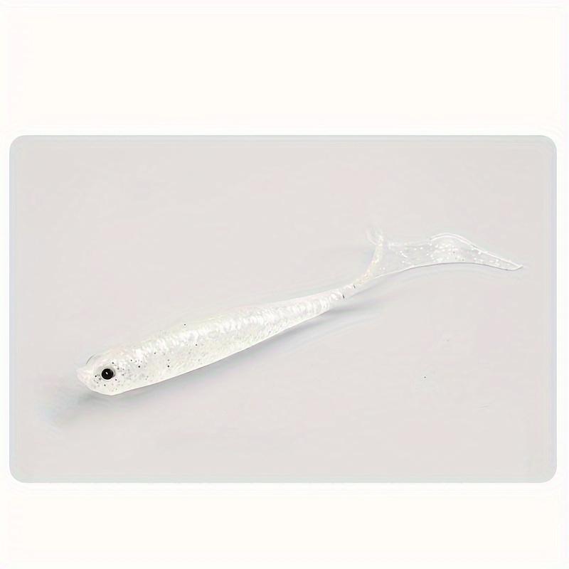 Open belly fish long rolled tail soft bait, lure soft bait used for bass, saltwater and freshwater fishing - lifelike design and