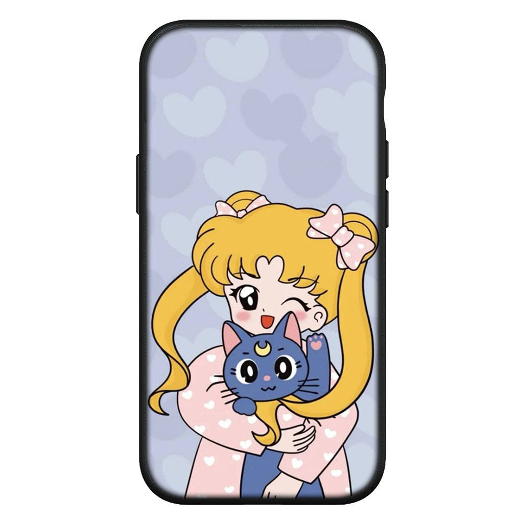 Чехол для iPhone 16 15 Xiaomi Redmi Note 14 13 12 11 Pro Max X 8 9 16e Samsung Galaxy S25 S24 S23 Moto G85 OPPO Huawei Sailor Comics Moon Чехол для телефона