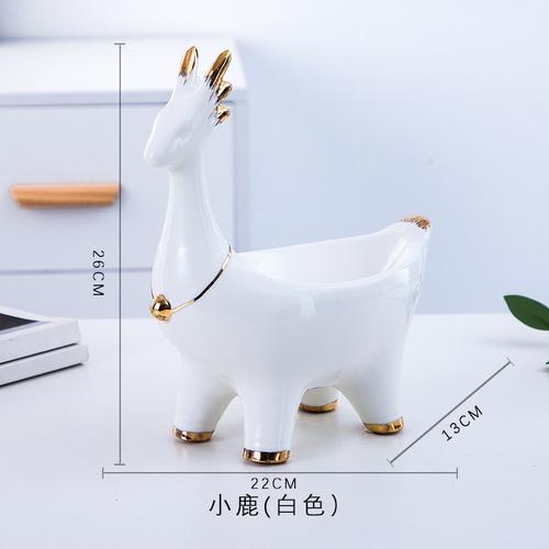 Керамика Животные Хранение Украшения Корова/олень Ящик для хранения ключей Продукты Органайзер Поднос Статуэтка для рабочего стола Изделия ручной работы Украшения Мебель