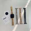 Ladies Metal Denim Chain Watch Band For Apple Watch 49mm 45mm 44mm 41mm 40mm Watch Band Stainless Steel Strap