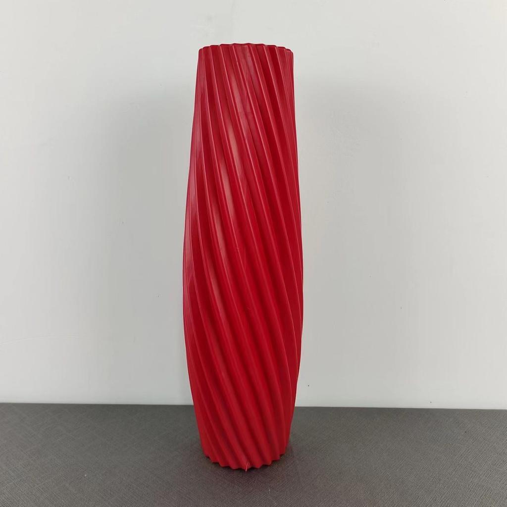 Украшение вазы для цветов Домашняя пластиковая ваза Белая имитация керамического цветочного горшка