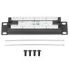 8 Ports Wall Mount Network Patch Panel UTP Cat6 Unshielded Wiring Bracket for 23?28AWG Cable