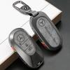 JLCJF1 Alloy Leather Car Key Case Cover Shell For Mercedes Benz 2022 C S Class W206 W223 S350 C260 C300 S400 S450 S500 Auto Accessories