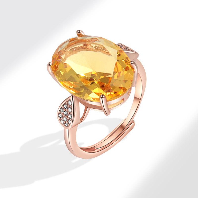 Женское персонализированное кольцо на палец с цирконием, кольца для женщин, обручальное кольцо из медного сплава золотого цвета, модные украшения на удачу, подарок, регулируемые женские кольца